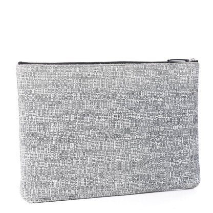 Chanel Canvas Large Deauville Pouch Grey 2 of 8