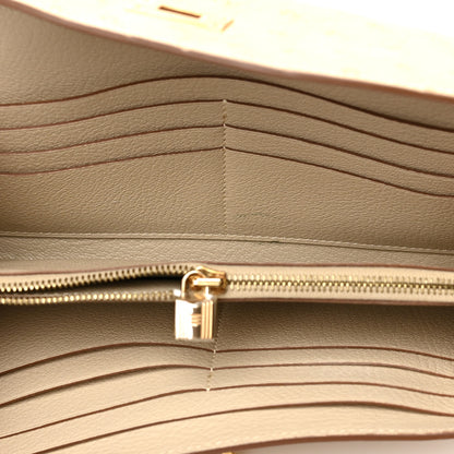 Hermes Ostrich Kelly Longue Wallet Trench 5 of 9