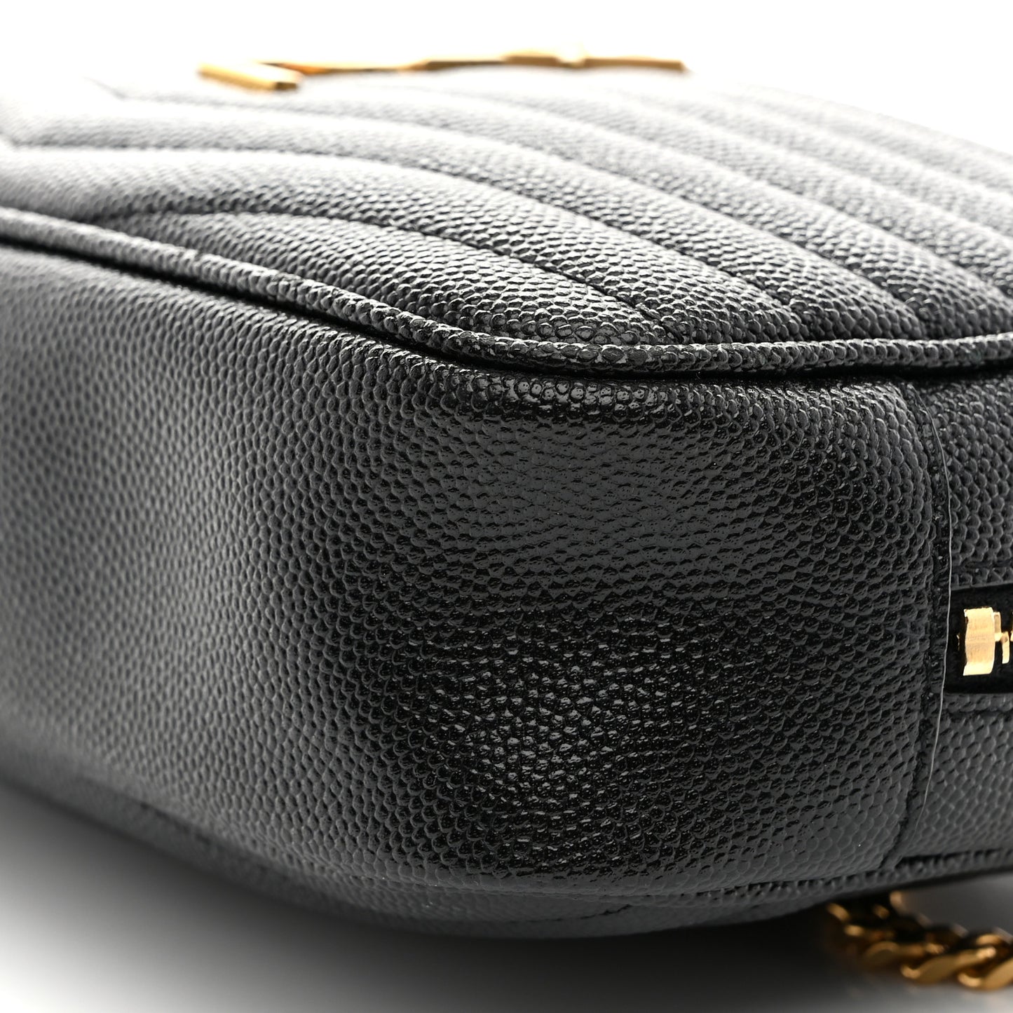 Grain De Poudre Matelasse Monogram Mini Lou Camera Bag Black