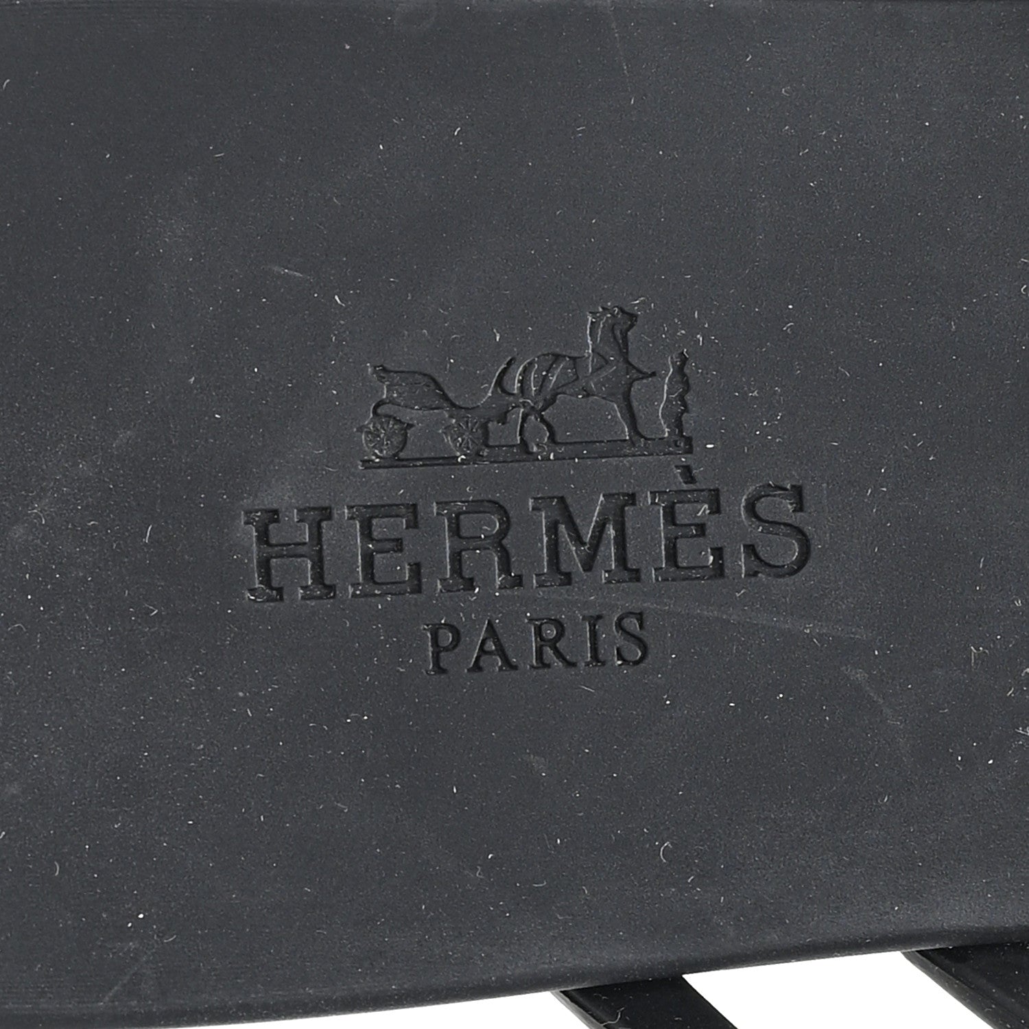 Hermes Rubber Chaine d'Ancre Island Sandals 38 Black 8 of 10