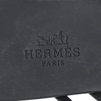 Hermes Rubber Chaine d'Ancre Island Sandals 38 Black 8 of 10