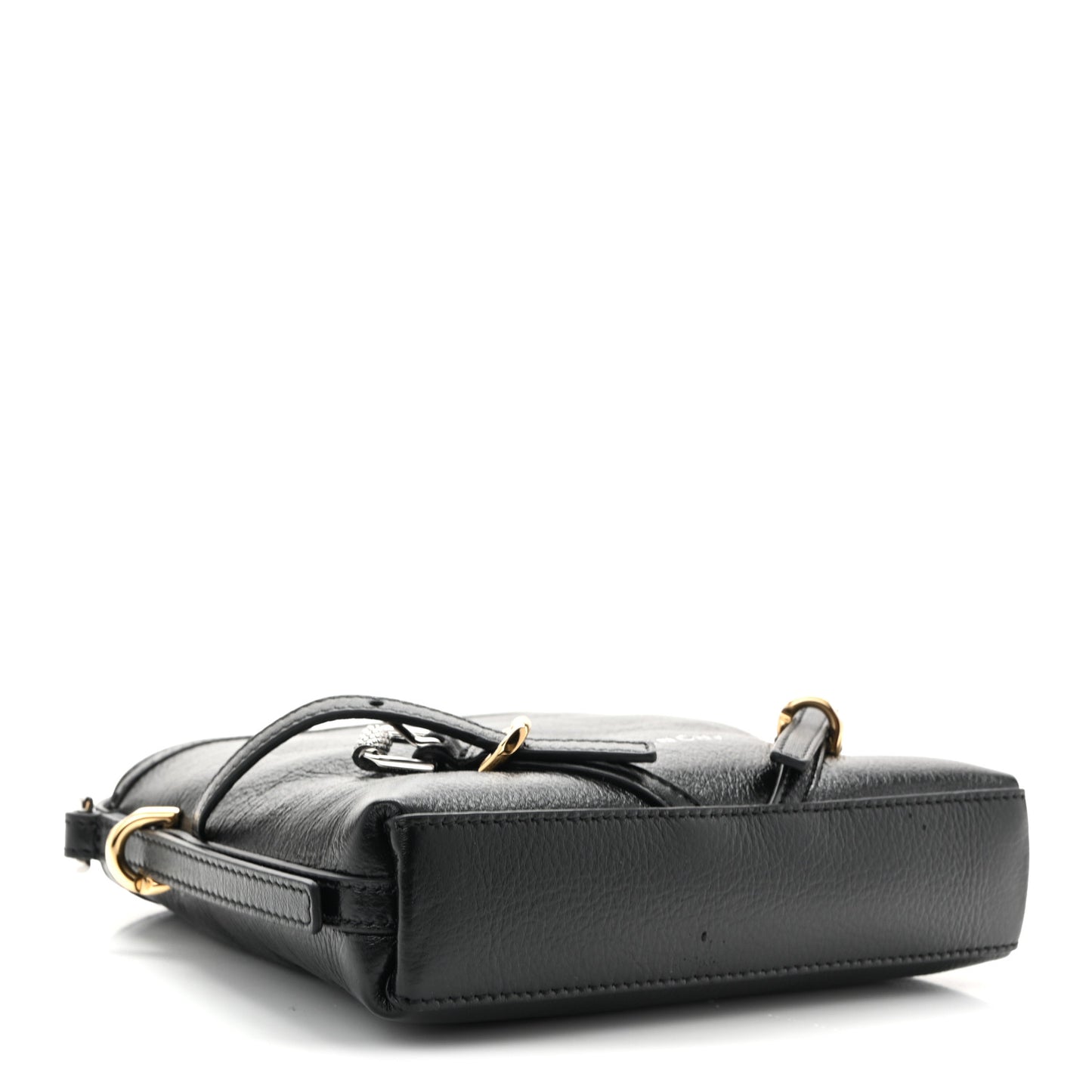 Tumbled Calfskin Nano Voyou Bag Black