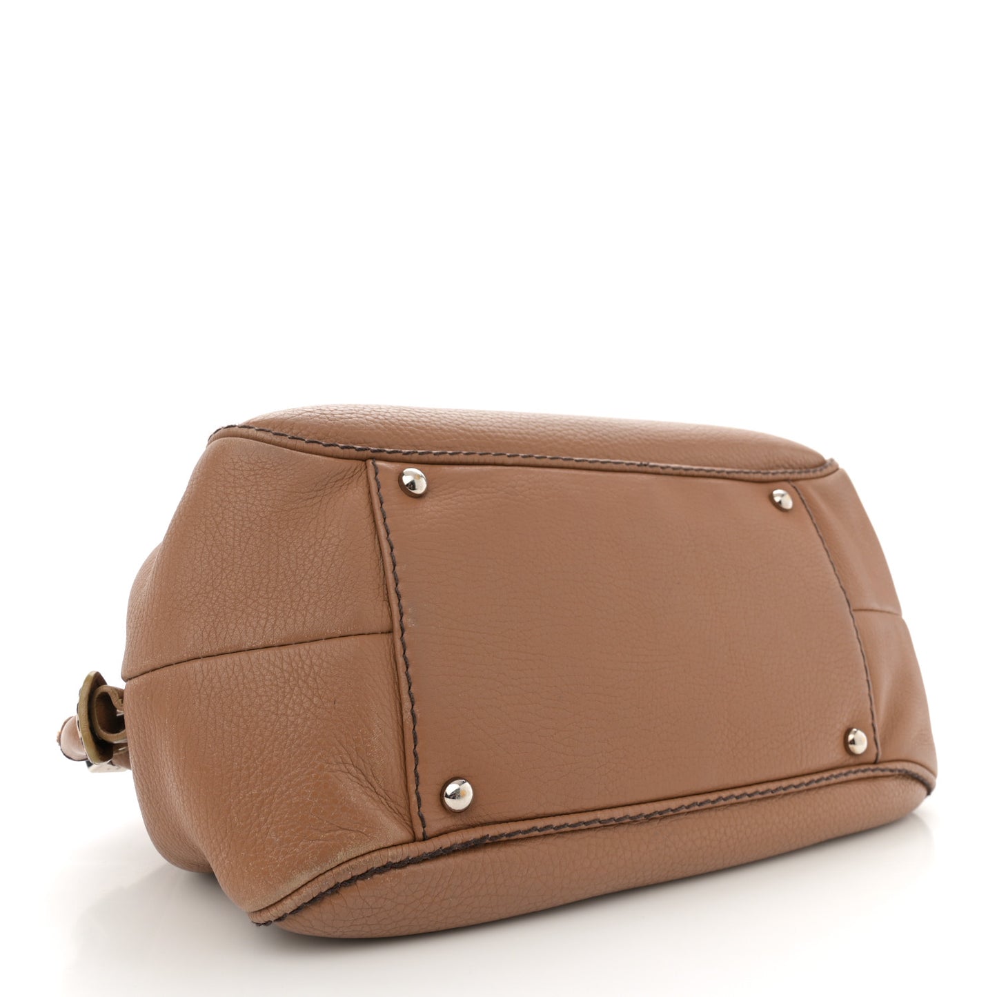 Calfskin Tassel Bowler Light Brown