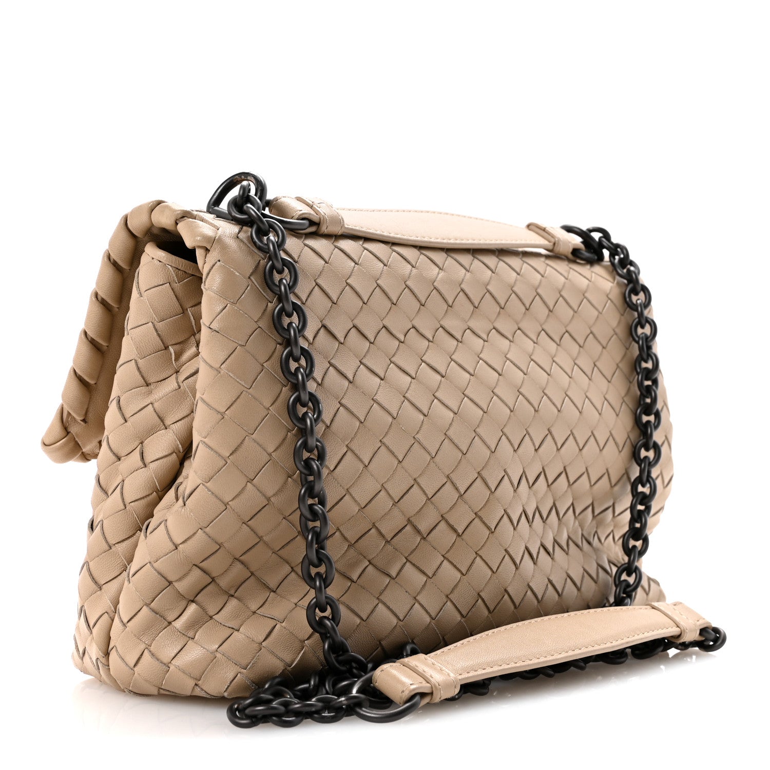 Bottega Veneta Nappa Intrecciato Small Olimpia Shoulder Bag Mink 3 of 15