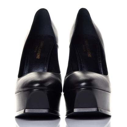 Saint Laurent Calfskin Tripon Tribute 105 Pumps 38 Black 2 of 8