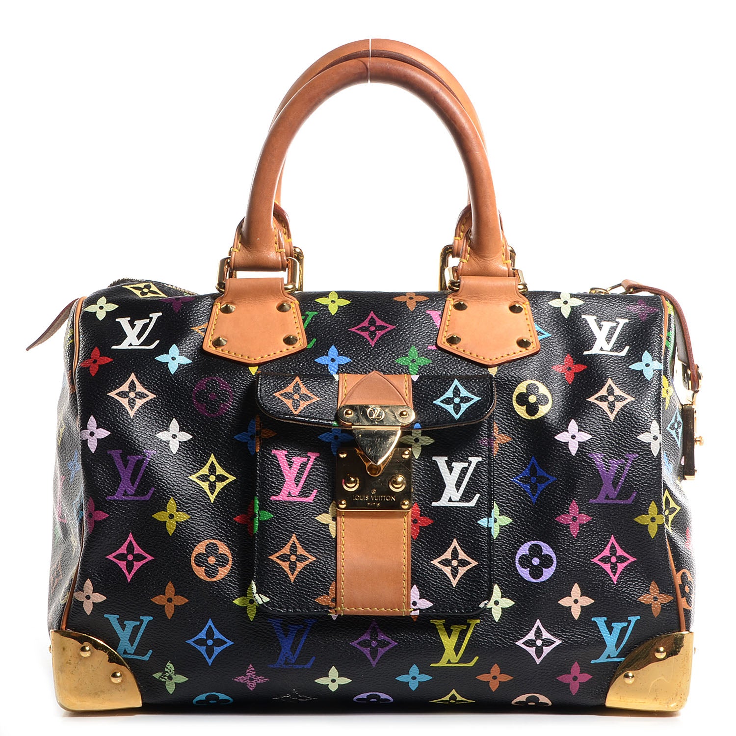Louis Vuitton Monogram Multicolor Speedy 30 Black 1 of 7