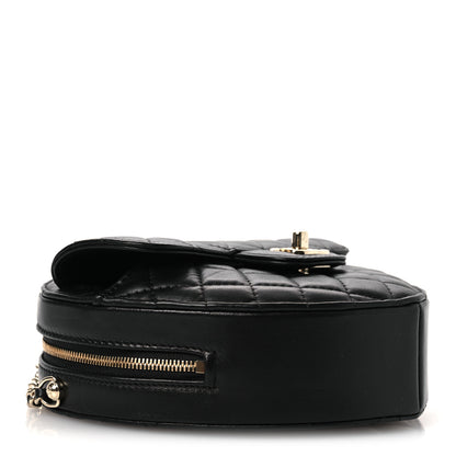 Chanel Lambskin Quilted Large CC In Love Heart Bag Black 4 of 11