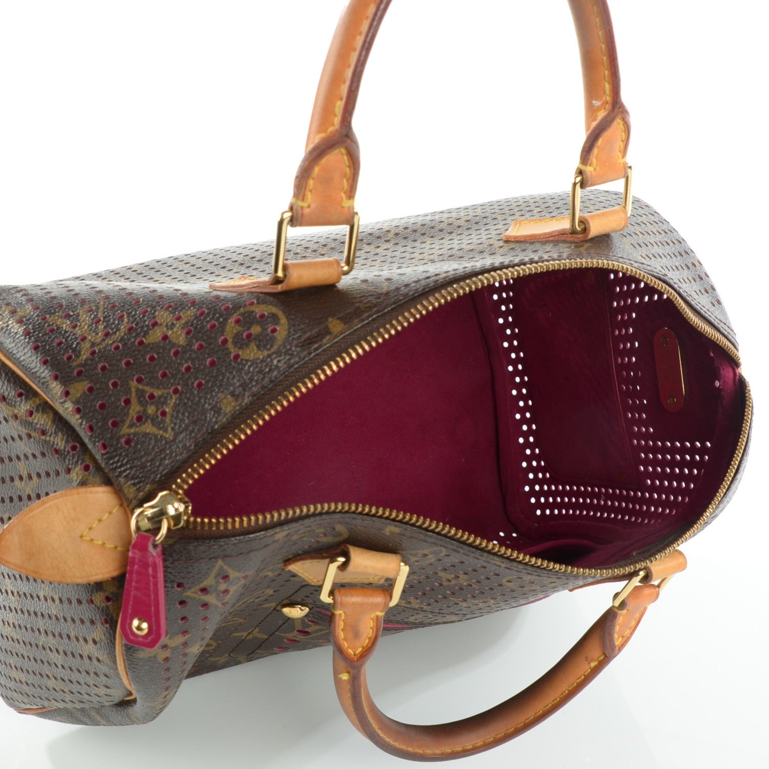 Louis Vuitton Monogram Perforated Speedy 30 Fuchsia 14 of 18
