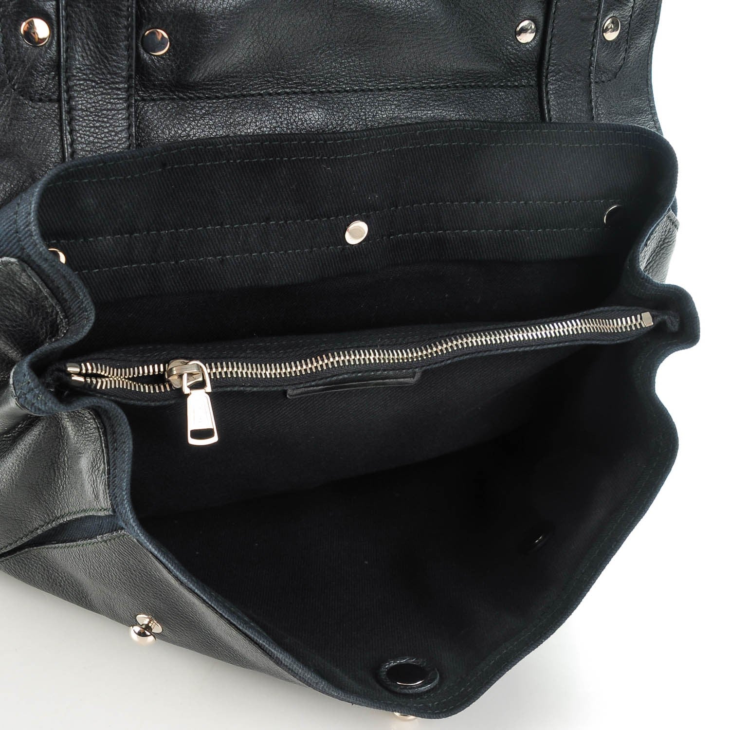 Saint Laurent Calfskin Canvas Medium Muse Two Black 5 of 7