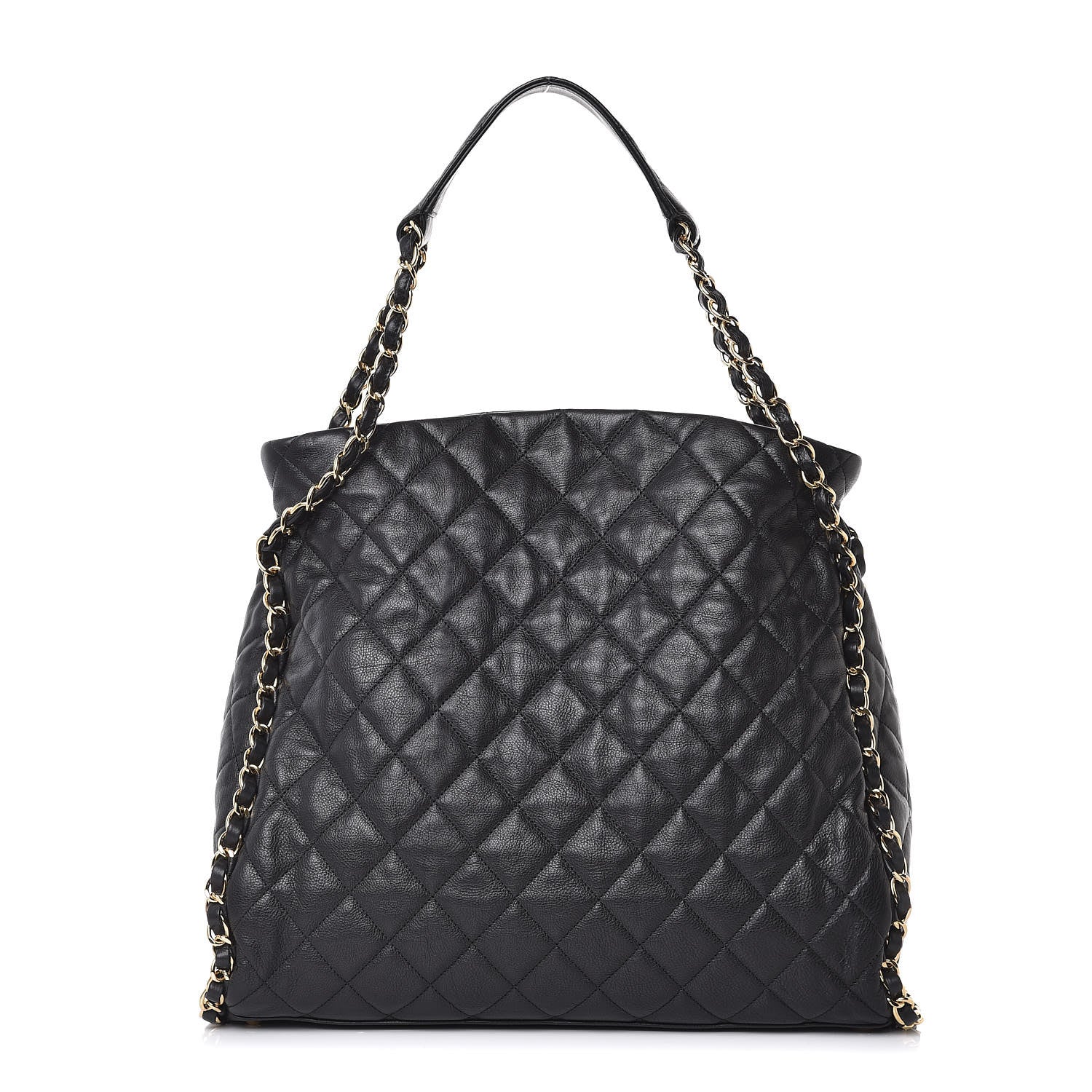 Chanel Calfskin Quilted Large Chain Me Hobo Black 1 of 7