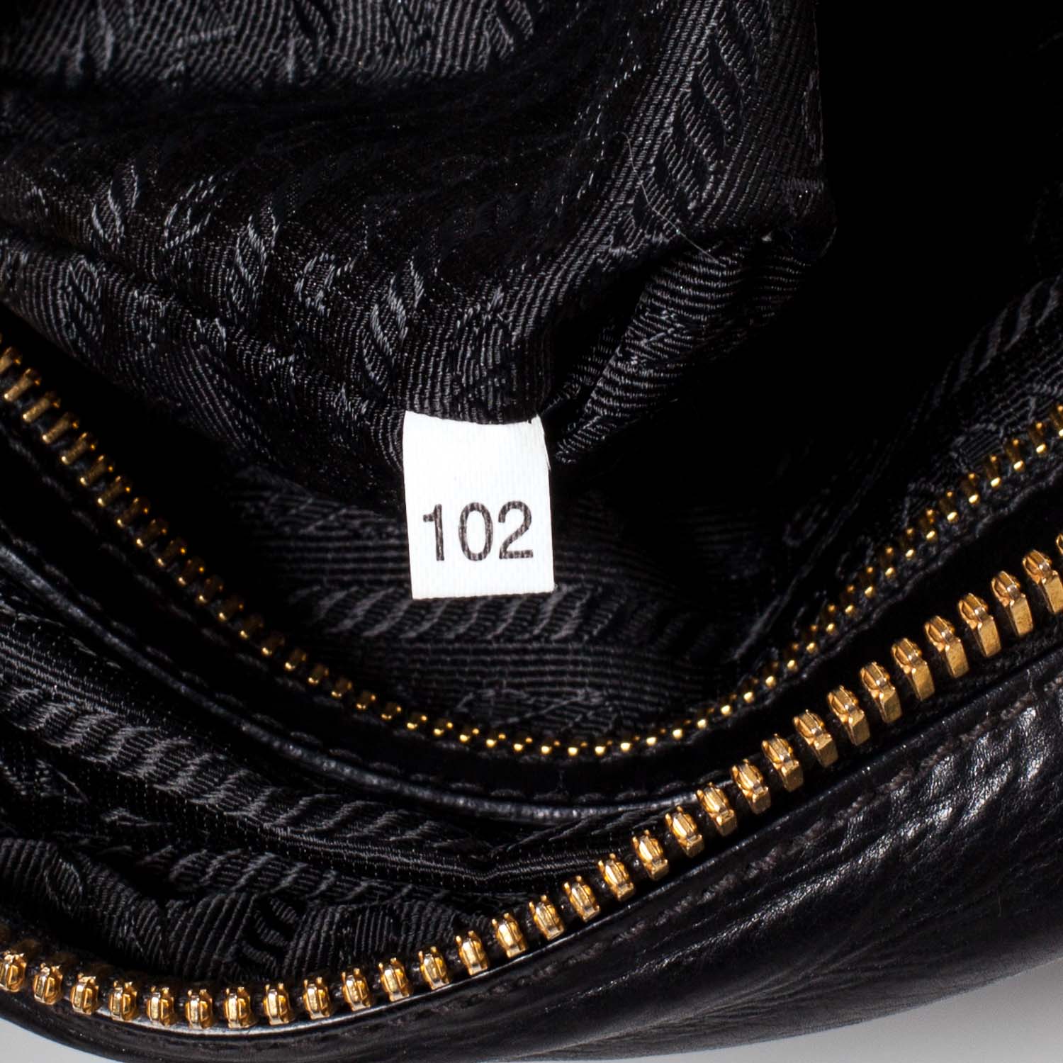 Prada Leather Logo Bowling Bag Black 7 of 10