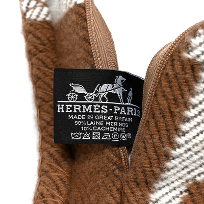 Hermes Wool Cashmere Avalon Pillow PM Ecru Camel 3 of 3