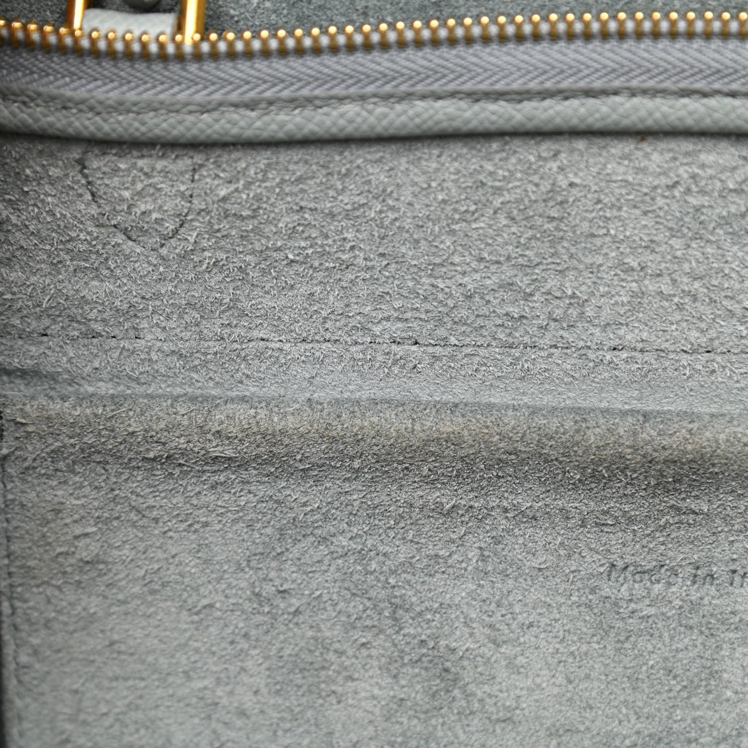 Celine Grained Calfskin Mini Belt Bag Cloud 10 of 16