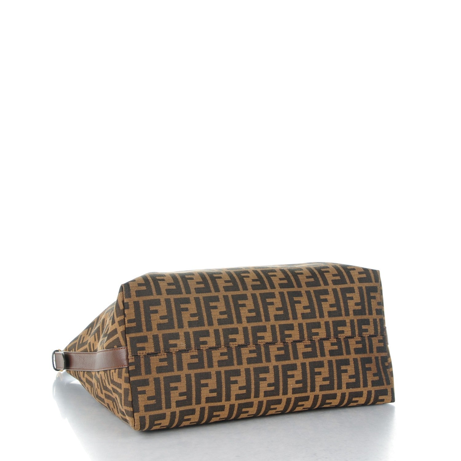 Fendi Zucca Vitello Artic Large Hobo Tobacco Castagna 4 of 7