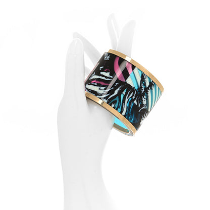 Christian Dior Resin Cuff Bracelet Blue Pink 2 of 4