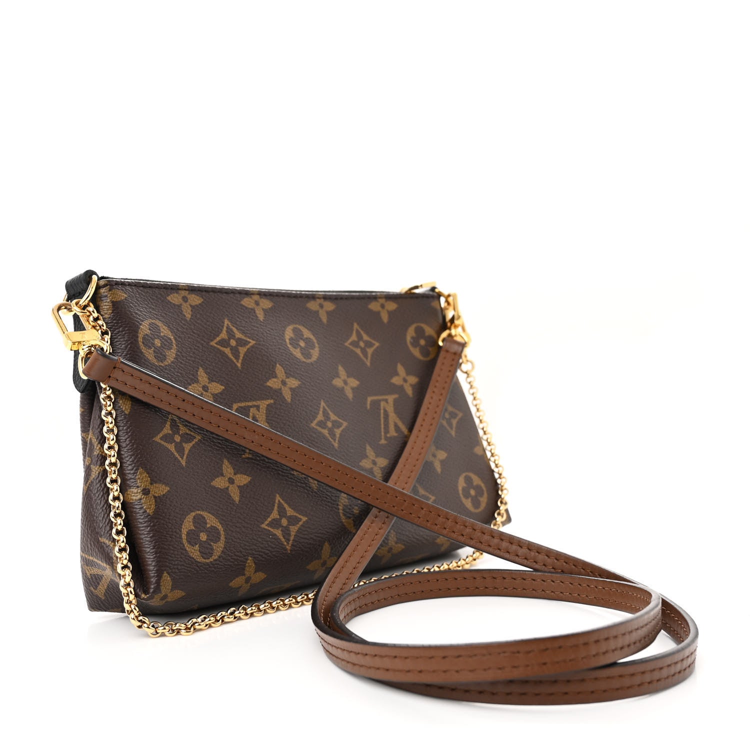 Louis Vuitton Monogram Pallas Clutch Black 3 of 11