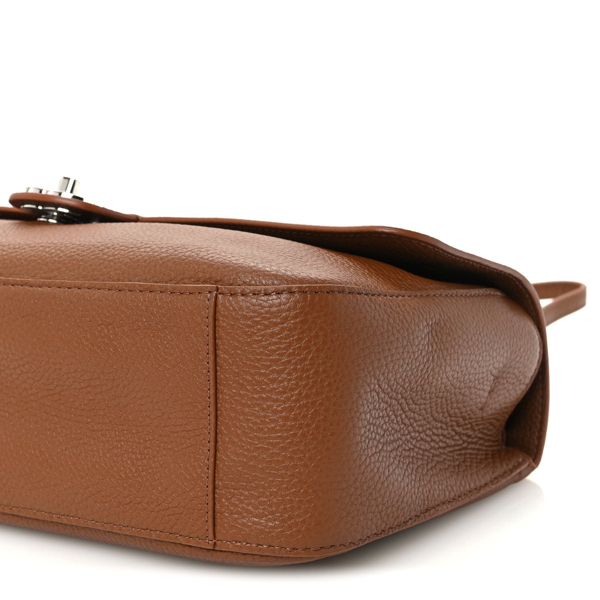Grained Calfskin Small Souplissimo Maxi Flap Camel