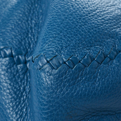 Bottega Veneta Washed Cervo Deerskin Large Hobo Blue 4 of 18