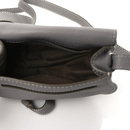 Chloe Grained Calfskin Small Marcie Saddle Bag Cashmere Grey 5 of 9