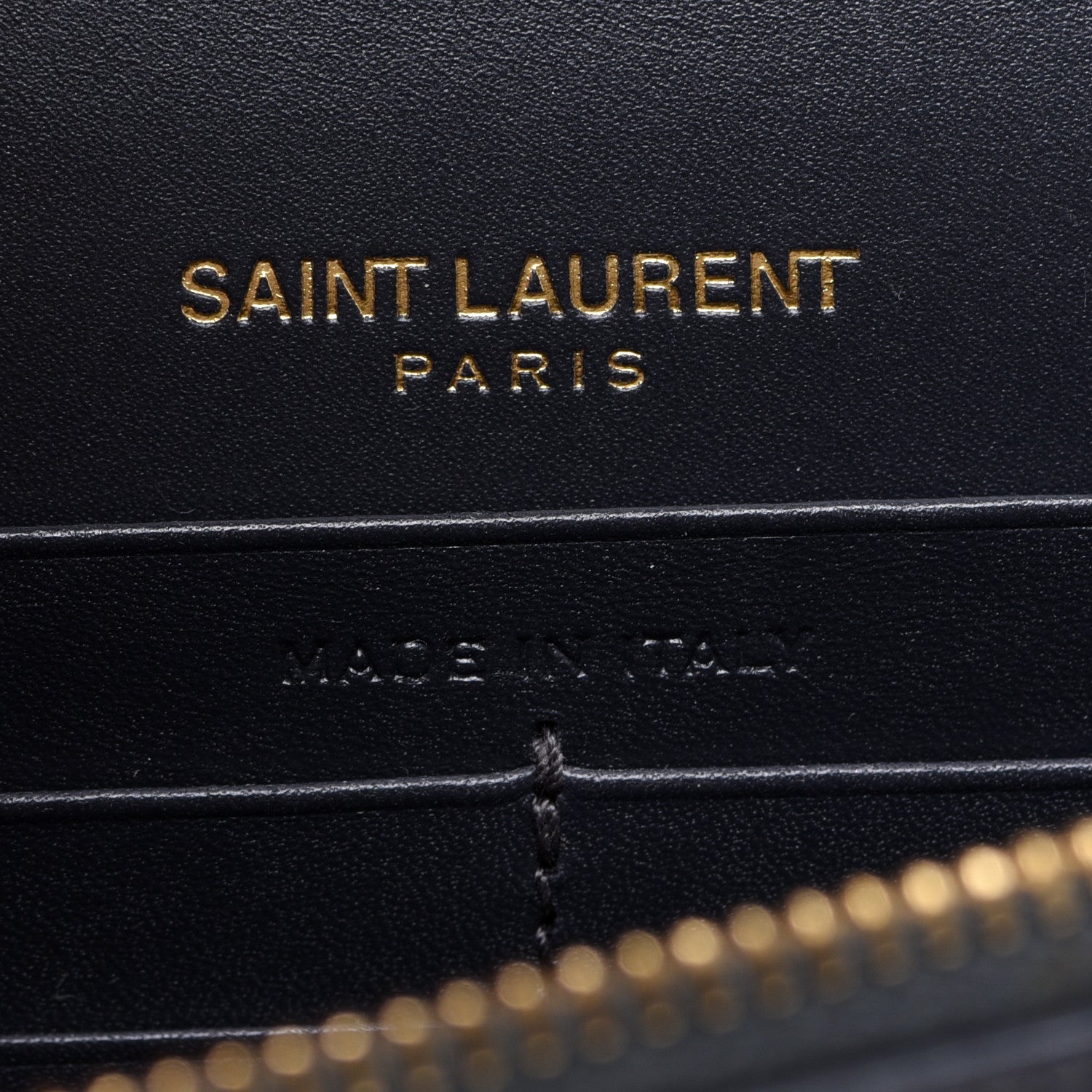 Saint Laurent Smooth Calfskin Classic Monogram Kate Tassel Chain Wallet Marine 7 of 11
