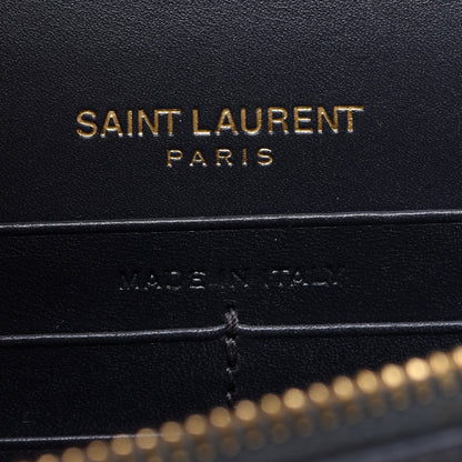 Saint Laurent Smooth Calfskin Classic Monogram Kate Tassel Chain Wallet Marine 7 of 11