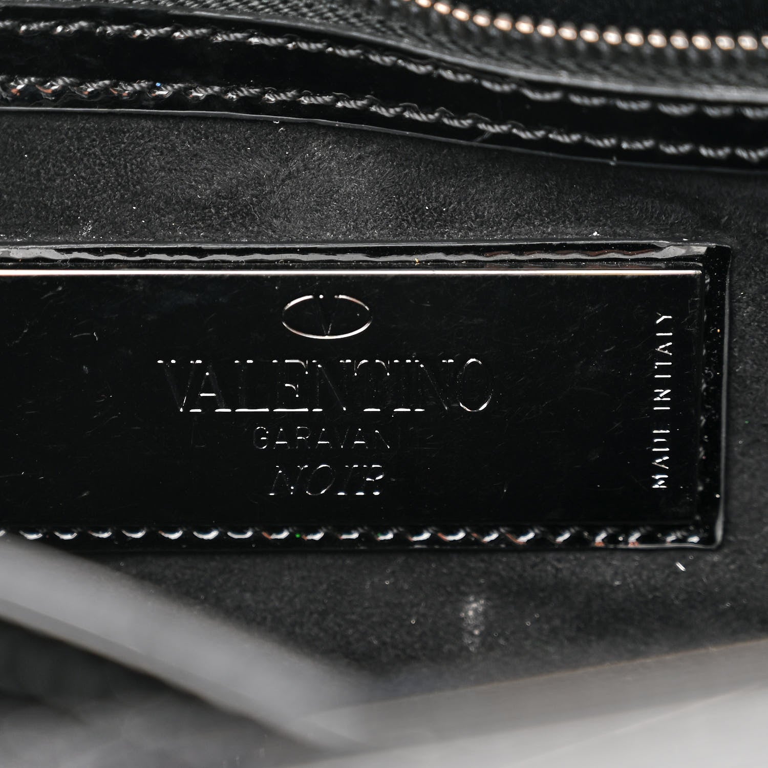 Valentino Garavani Patent Monochrome Small Rockstud Double Handle Tote Black 6 of 11