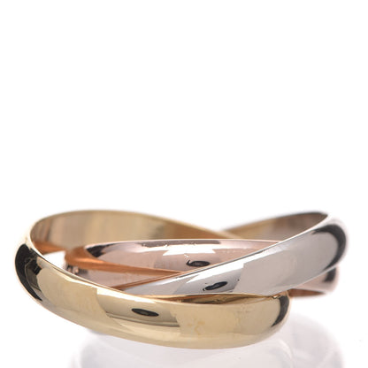 Cartier 18K Pink Yellow White Gold Small Les Must De Trinity Ring 55 7.25 3 of 5