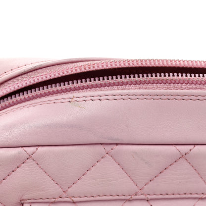 Chanel Calfskin Quilted Cambon Camera Case Pink Black 11 of 11