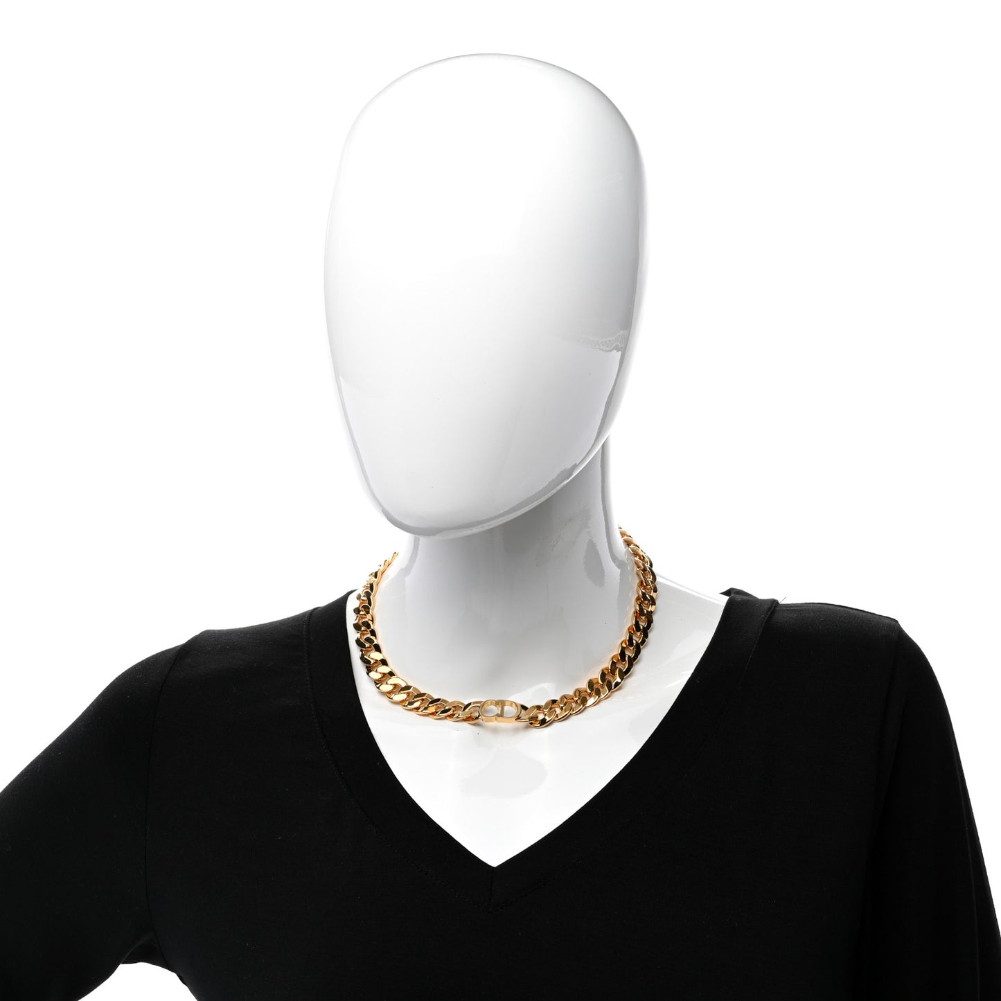 Metal Danseuse Etoile Chain Choker Necklace Gold