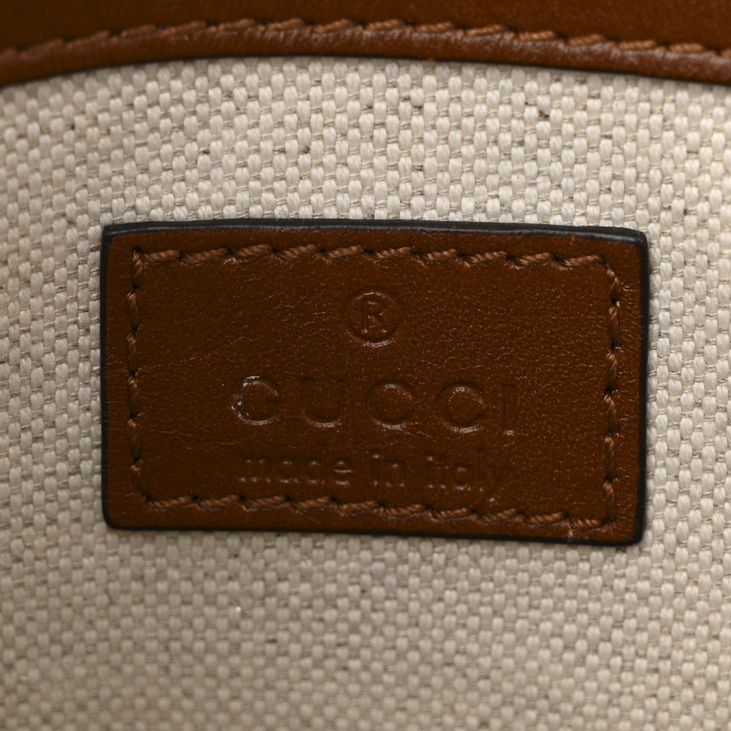 New Canvas Charisma Calfskin Crystal GG Monogram Mini Horsebit 1955 Shoulder Bag Camel Ebony