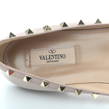 Valentino Garavani Patent Rockstud Ballerina Flats 40 Poudre 7 of 8