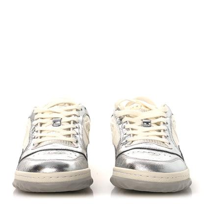 Gucci Ginza Calfskin MAC80 Womens Sneakers 38.5 Silver Off White 3 of 12