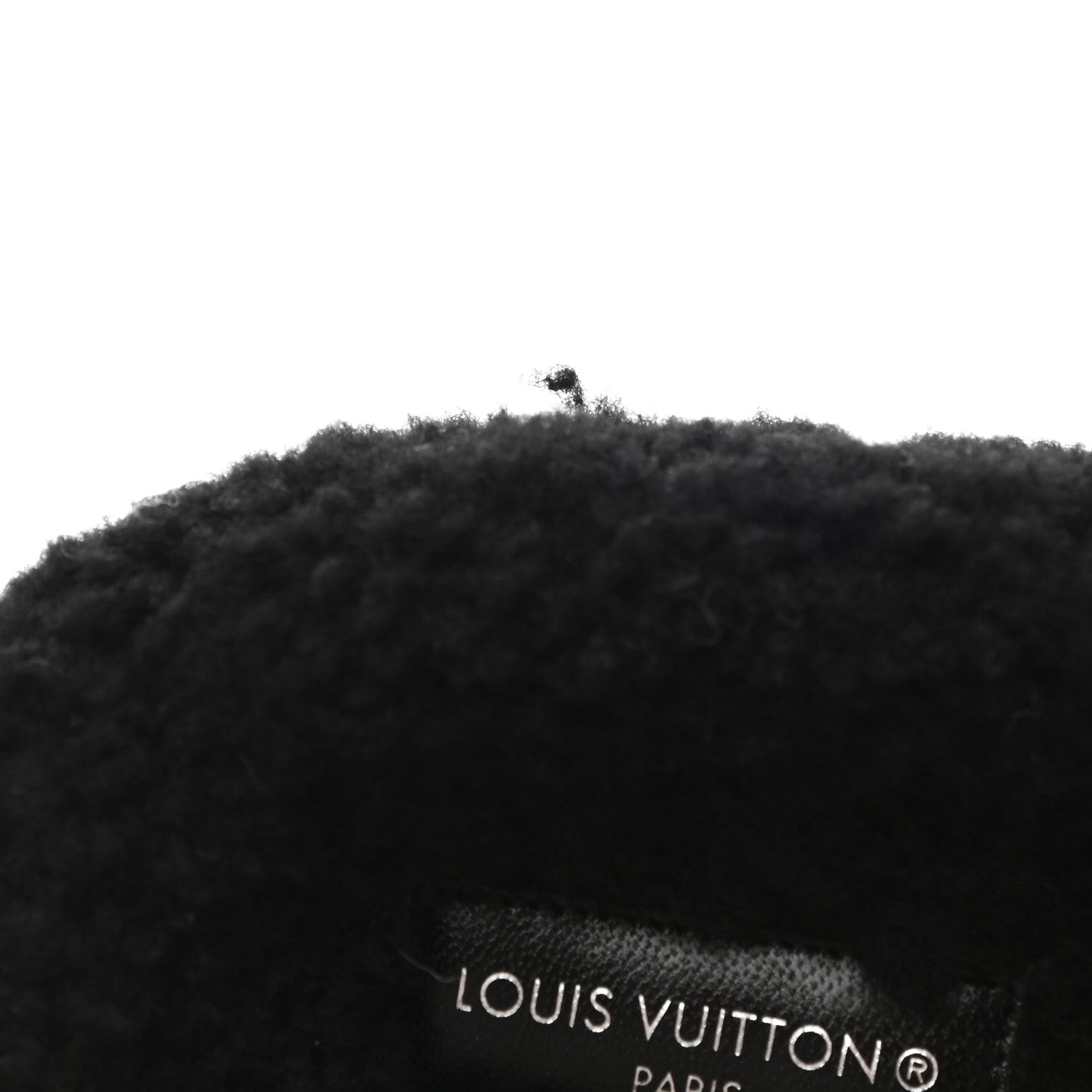 Louis Vuitton Shearling Paseo Flat Comfort Mule 41 Black 11 of 12