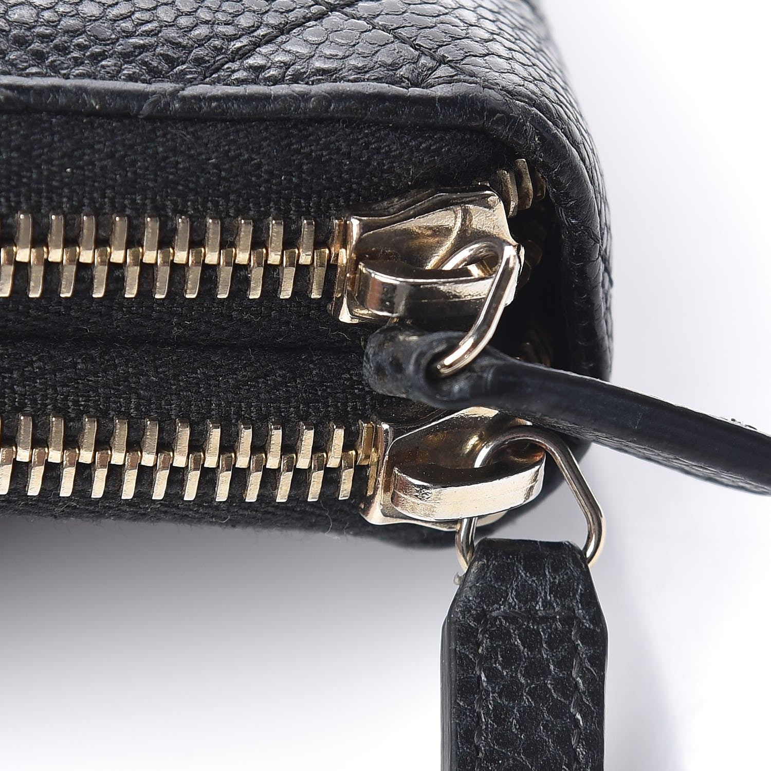 Chanel Caviar Quilted Large Gusset Double Zip Around Wallet Black 16 of 18