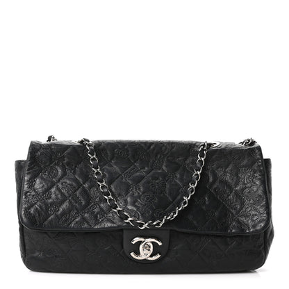 Chanel Calfskin Embossed Large Lucky Symbols Flap Black 1 of 10