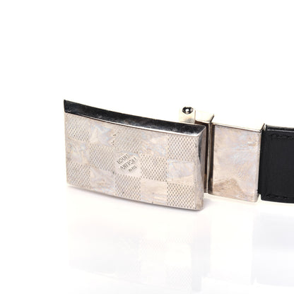 Louis Vuitton Calfskin 30mm Reversible Belt 90 36 Black Dark Brown 5 of 8