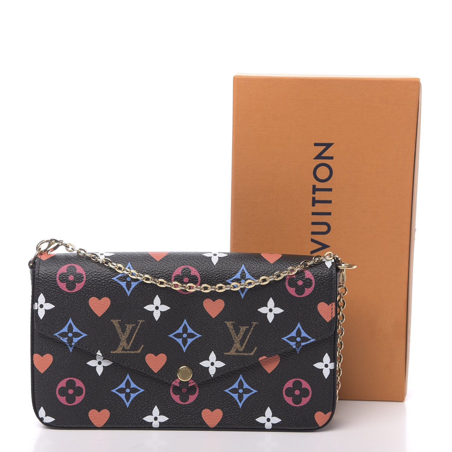 Louis Vuitton Game On Felicie Chain Wallet Black 11 of 11