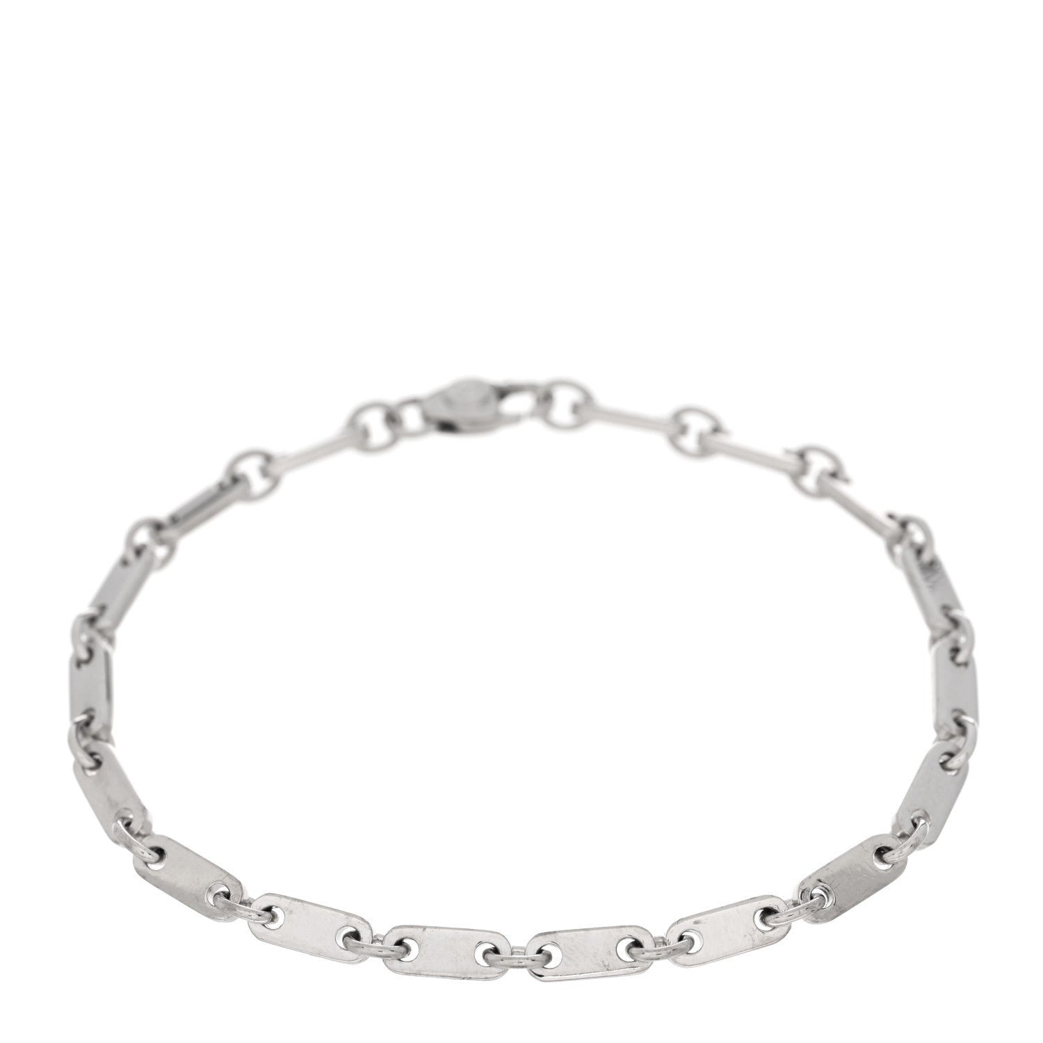 Cartier 18K White Gold 3.5mm Fidelity Link Bracelet 1 of 4