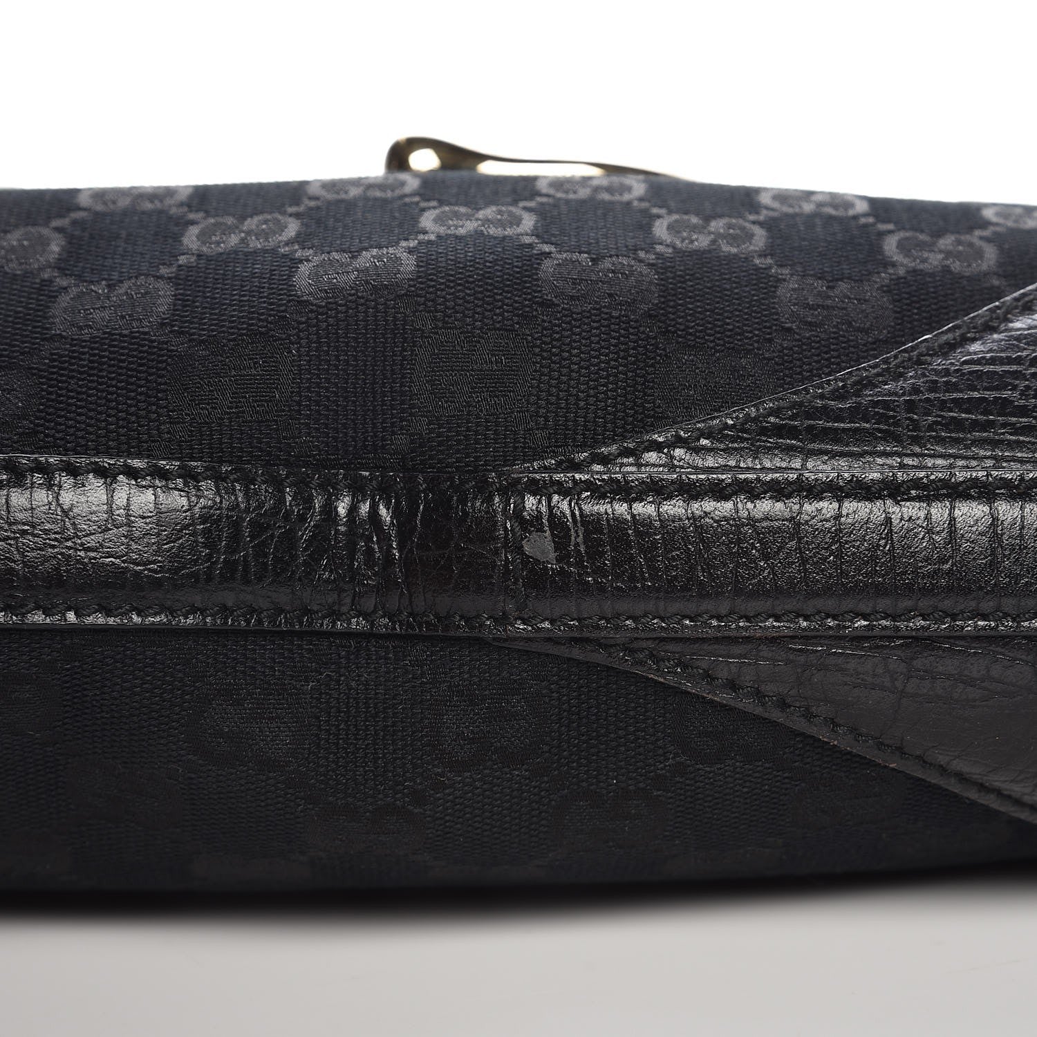 Gucci Monogram Web Hasler Hobo Black 9 of 13