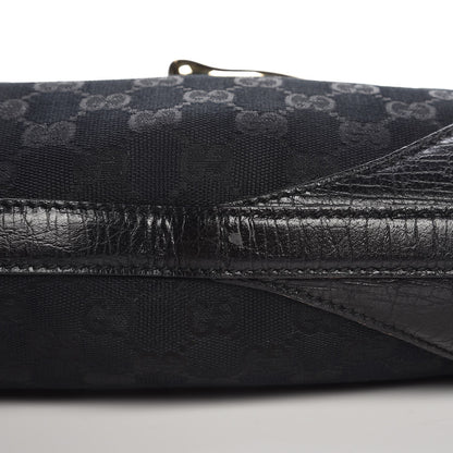 Gucci Monogram Web Hasler Hobo Black 9 of 13