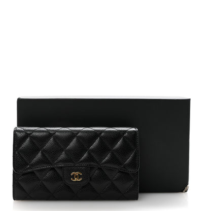 Chanel Caviar Quilted Medium Flap Wallet Black 9 of 9