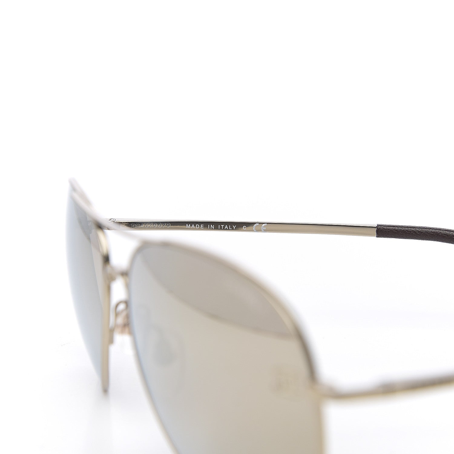 Chanel CC Aviator Sunglasses 4189-T-Q Pale Gold 6 of 8