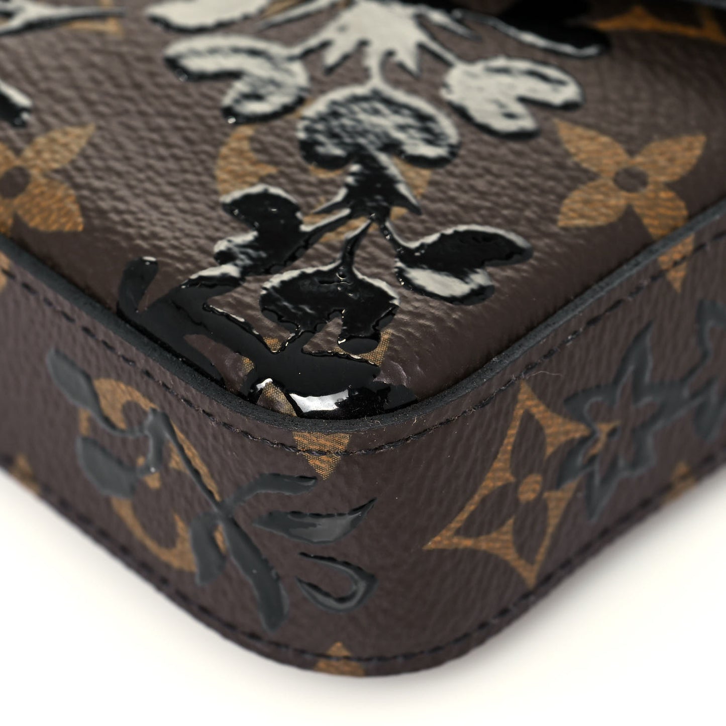 Monogram Blossom Pochette Felicie Chain Wallet Black