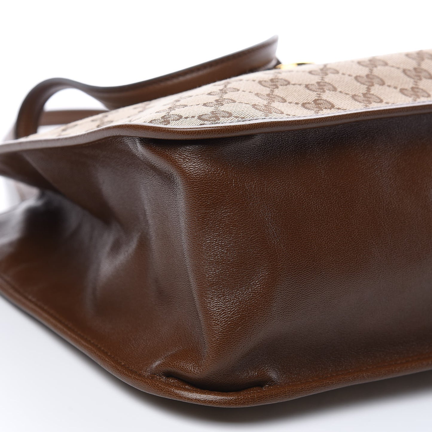 Monogram Horsebit 1955 Tote Bag Beige Brown Sugar
