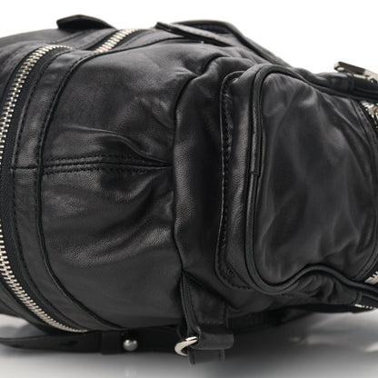 Alexander Wang Lambskin Marti Backpack Bag Washed Black Rhodium Hardware 8 of 8