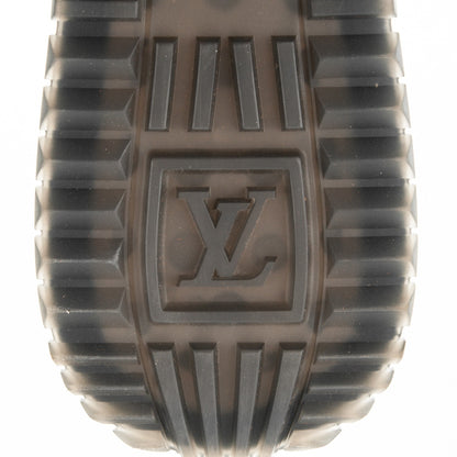 Louis Vuitton Nubuck Calfskin Perforated Run Away Sneakers 38 Black 6 of 8