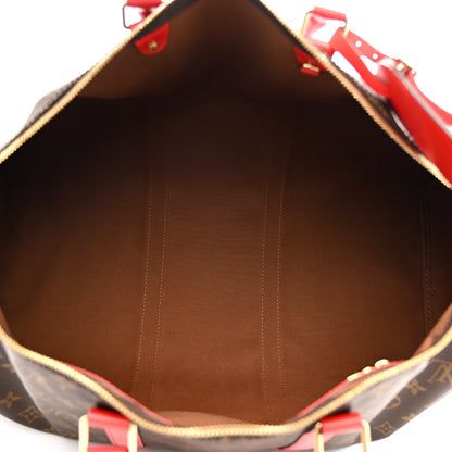 Louis Vuitton Calfskin Monogram Keepall Bandouliere 50 Coquelicot 4 of 8