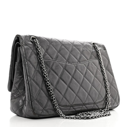 Chanel Metallic Aged Calfskin Quilted 2.55 Reissue 226 Flap Silver 3 of 13