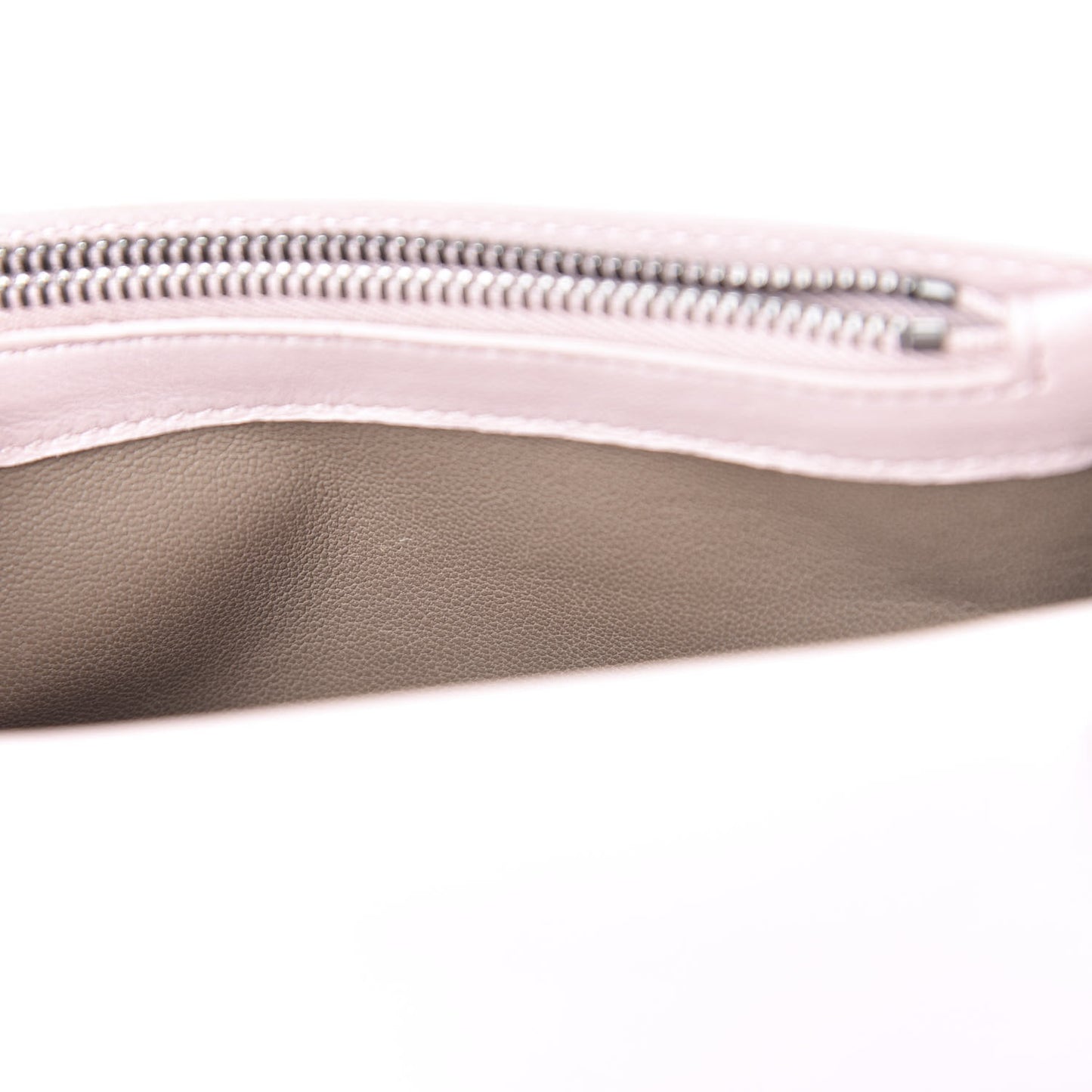 Nappa Intrecciato Checker Chain Wallet Deco Rose Quartz