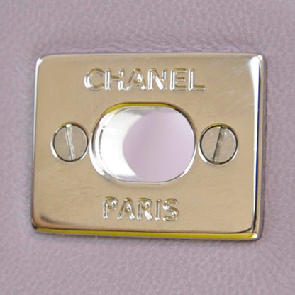 Chanel Lambskin Quilted Jumbo Double Flap Lilac 11 of 12